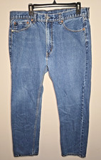 Levi's 505 Regular Fit Men's Jeans, Light Wash, Size 36x32, listing 4