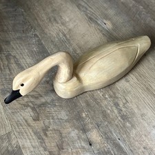 Set of Folk Art Carved Wood Canada Goose Decorative Figures — listing 4