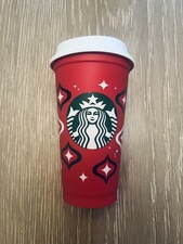 Starbucks Red Reusable Holiday Hot Cup with Peppermint Swirl Design, 16oz Grande, listing 2
