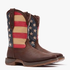 Durango Black Leather Western Cowboy Boots