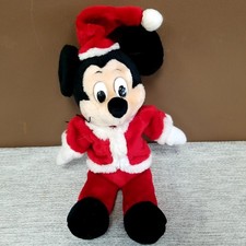 Vintage Santa's Best Animated Mickey Mouse Santa Riding Reindeer Rocking Christmas Display — listing 3