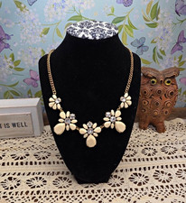 J.Crew Floral Cluster Statement Necklace with Pastel Cabochons and Rhinestones — listing 2