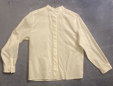 Orvis Women's Navy Pintucked Long-Sleeve Button-Down Shirt — listing 6