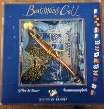 Boatswain's Call Whistle (Bosun's Pipe) with Chain in Original Gift Box