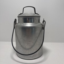 Vintage Aluminum Hinged-Lid Milk Jug / Coffee Pot with Spout and Handle — listing 3