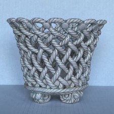 Rope Weave Planter Basket, Tan, 10.5" Wide x 8" High — listing 4