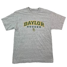 Vintage 90s Baylor Bears Logo Athletic Sharktooth Snapback Hat Green/Cream — listing 2
