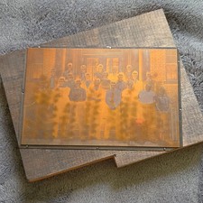 Antique Photoengraving Printing Block - Loaded Down Pack Mule, Brass Plate Mounted on Wood (11x11cm) — listing 2