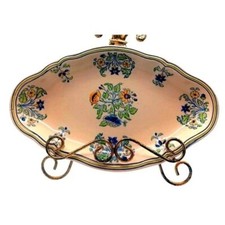 Longchamp French Faience Cereal Bowl with Breton Couple Decor — listing 3