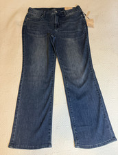 NYDJ Marilyn Straight Floral Print Jeans, Size 8 — listing 5
