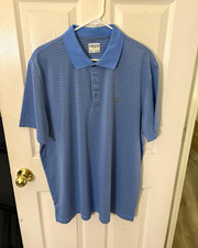 IZOD Yellow Navy Striped Cotton Pique Polo Shirt with Chest Pocket and Crest Logo, Men's XL — listing 6