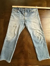 Vintage Levi's 501 Made in USA Stonewash Denim Jeans W28 L34 — listing 5