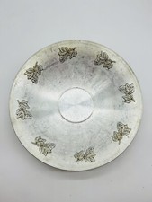 West Bend Hammered Aluminum Serving Bowl with Grape & Leaf Motif — listing 3