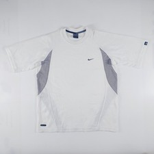 Nike Dri-FIT Mesh Athletic T-Shirt, White — listing 4