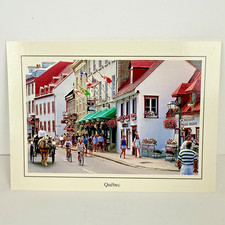 Pen and Ink Drawing 'Rue St. Louis a Quebec' with Boulanger Francais Shop Sign — listing 4