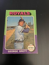 1975 Topps George Brett Rookie Card #228 (Signed)