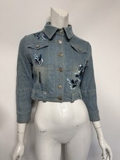 Christian Dior Vintage Cropped Double-Breasted Jacket with Naval Braid Trim, Size M — listing 2