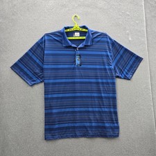 Grand Slam Performance Men's Striped Golf Polo Shirt 4XB