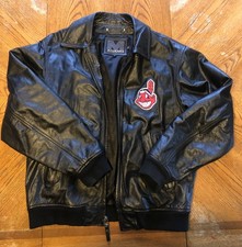 Cleveland Indians varsity Vintage Mirage Cleveland Indians Leather Varsity Jacket