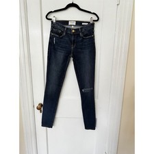 FRAME Le Skinny de Jeanne Distressed Skinny Jeans, Size 30 — listing 4