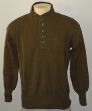 military mechanic Military Issue Mechanic's Sweater 100% Cotton with Reinforced Shoulder/Elbow Patches — listing 4