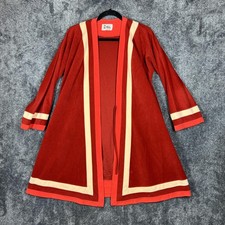 Vintage Vanity Fair Velour Zip-Front Robe / Loungewear Dressing Gown, Magenta with Pink Contrast, Size 18 — listing 3