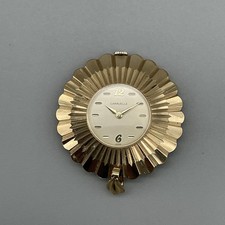 Caravelle Vintage Pendant Watch with Sunburst Textured Gold-Tone Case