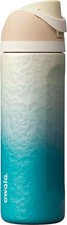 Owala FreeSip Insulated Stainless Steel Water Bottle in Black (Very Very Dark) 24 oz