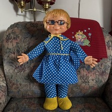 Vintage Mattel Miss Beasley Talking Doll (Non-Working, Blue Polka Dot Outfit) — listing 2