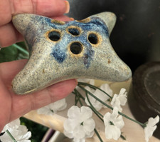 Art Pottery Pillow Vase with Molded Pine Cone / Foliage Design and Loop Handle — listing 6
