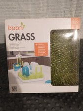 Boon Grass Countertop Baby Bottle Drying Rack with White Base — listing 3