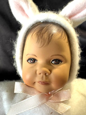 Heidi Ott Artist Doll with Brunette Hair and Floral Pinafore Dress Yes - other marking — listing 2