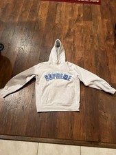 Supreme Arc Logo Hooded Sweatshirt, Navy, Size M — listing 2