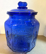 Planters Peanuts Pennant Salted Peanut Glass Store Display Jar with Lid — listing 5