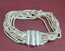 Milor Sterling Silver Multi-Strand Snake Chain Bracelet, 7 inch — listing 3