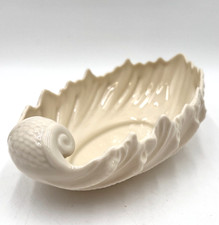 Lenox Ivory Porcelain Leaf-Shaped Dish with Gold Trim, listing 5