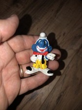 Vintage 1982 Clown Smurf PVC Figurine on Original Wallace Berrie Card, Schleich / Peyo — listing 6