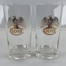 Mid-Century Frosted Highball Glasses with Gold Federal Eagle and Laurel Wreath Motif (Set) — listing 3