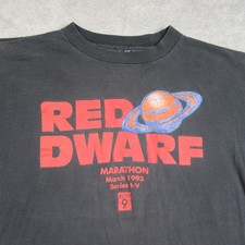 Vintage Red Dwarf 'Smeg Off' Screen Stars Best Single-Stitch T-Shirt, Size L — listing 2