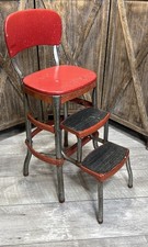 Vintage Cosco Yellow Kitchen Step Stool Chair — listing 3