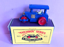 Vintage Matchbox 'Number One' White Van/Wagon Die-Cast Toy Car with Stars & Stripes Livery — listing 2