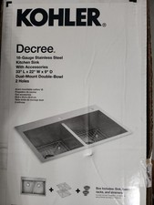 Stainless Steel Double-Bowl Drop-In Kitchen Sink with Single-Handle Faucet — listing 6