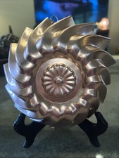 Vintage Copper Swirl Fluted Gelatin Mold Dish