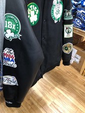Boston Celtics Wool & Leather Varsity Letterman Jacket JH Design — listing 6