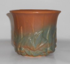 McCoy Pottery Leaf and Berry 6" Cornucopia Vase, Matched Pair, Yellow Glaze — listing 6