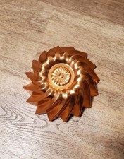 Vintage Copper Swirl Fluted Gelatin Mold Dish — listing 6