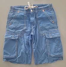 True Religion Cargo Shorts Jet Black White Stitch Style 108056 Size 36 — listing 5