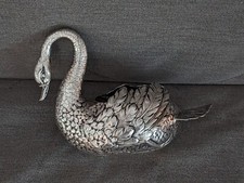 Continental 800 Silver Figural Swan Open Salt Cellar — listing 2
