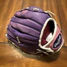 Rawlings Highlight Series HFP10PPW 10" Youth Tee Ball Glove Pink Purple — listing 4