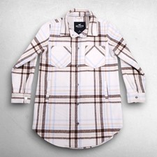 Hollister California Plaid Fleece Shirt Jacket (Shacket), Size L — listing 2